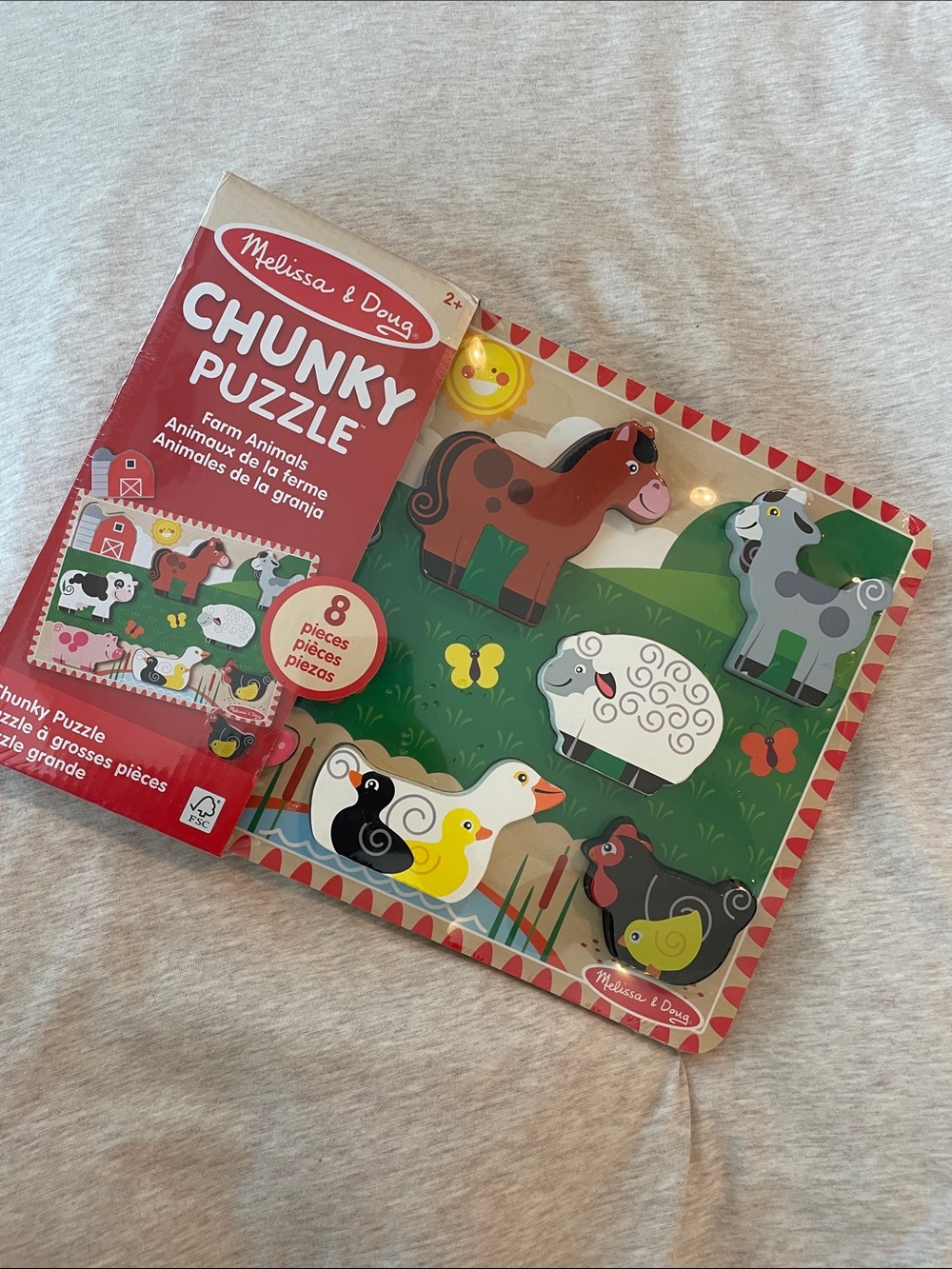Melissa & Doug Chunky Puzzle - Farm Animals